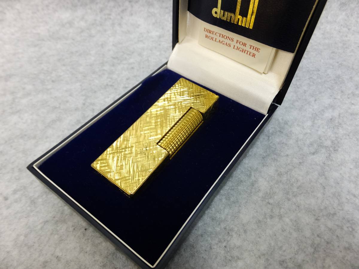 ダンヒル ライター Dunhill ゴールド dunhill ガスライター ローラー 