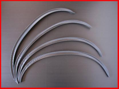 ★【即決】カーボン調 ソフトタイプ オーバーフェンダー 汎用品☆４本セット １台分 フェンダーモール☆フェンダーリップ☆アーチモール★