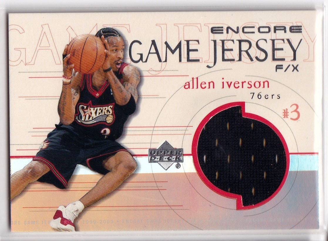 NBA 99-00 Upper Deck Encore Game Jerseys Allen Iverson 