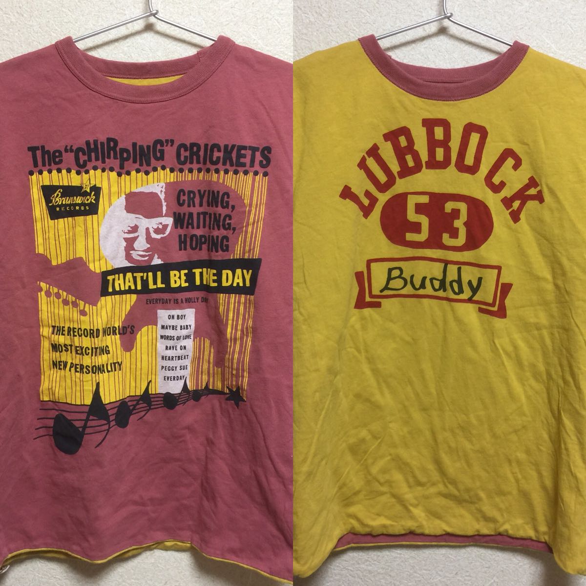 【Tシャツ 古着 Mサイズ】Buddy Holly バディ・ホリー ★リバーシブル ★Tシャツ