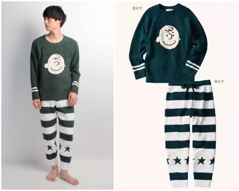 完売モデル ジェラートピケ×PEANUTS スヌーピー プルオーバー＆ロング