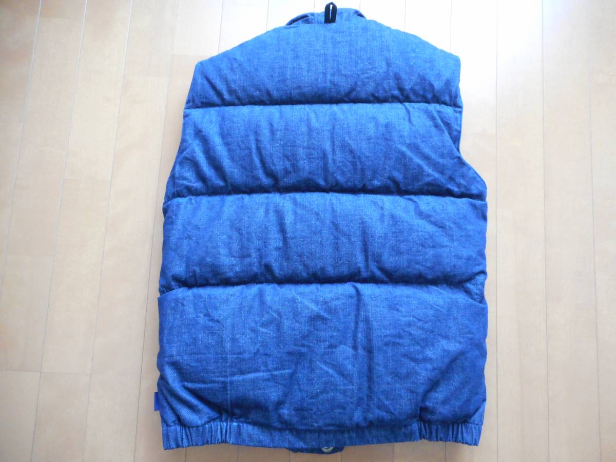 ☆BLUE BLUE 別注 CRESCENT DOWN WORKS☆デニムダウンベスト 希少