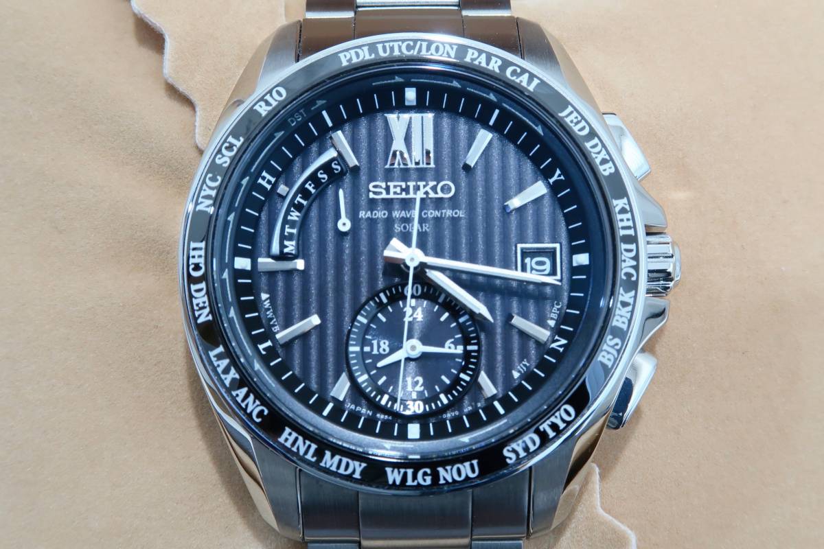 ≪超美品!!≫SEIKO ブライツ BRIGHTZ SAGA145 ソーラー電波 フライト