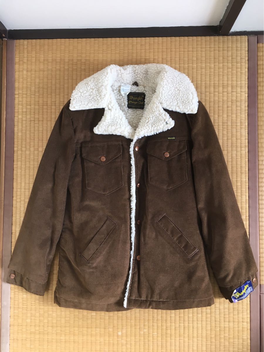 デッドストック ラングラー ボア コーデュロイ ジャケット USA製 M ビンテージ wrangler 70s コーデュロイ