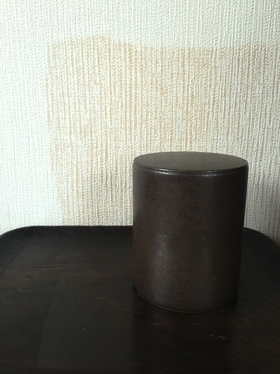 古鉄 開化堂造 ブリキの茶筒 茶缶 煎茶 煎茶道具