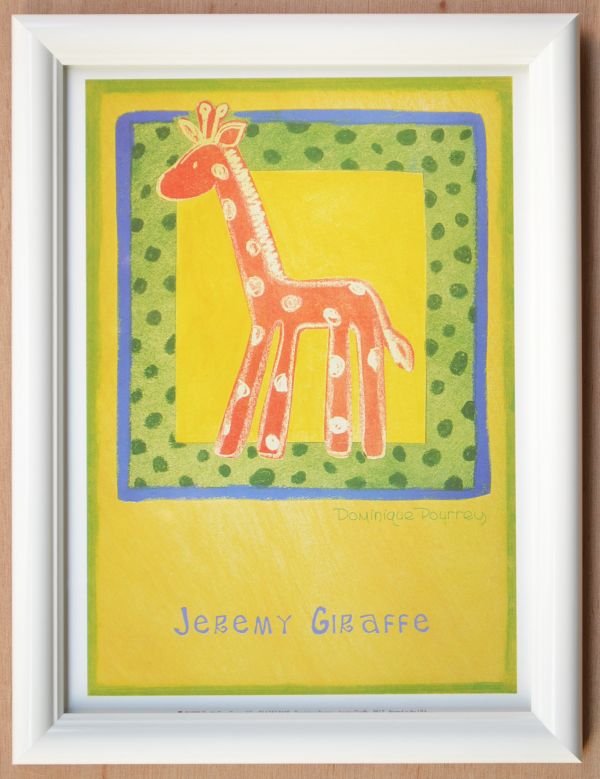 □アートポスター□　プーリィー 作『キリン』　ミニサイズ(31.1*23.6cm)　□展示処分品□