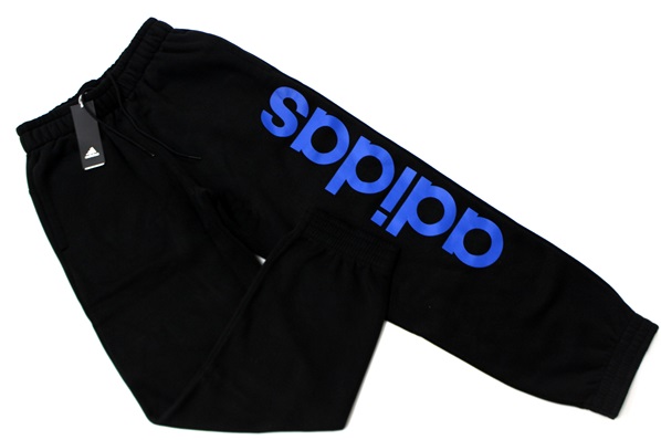 ★送料無料(税抜12000円以上)adidas アディダス 新品 メンズ SPORT ESSENTIALS 暖かい 裏起毛 スウェット ロングパンツ 黒青[AI2383-O]四★