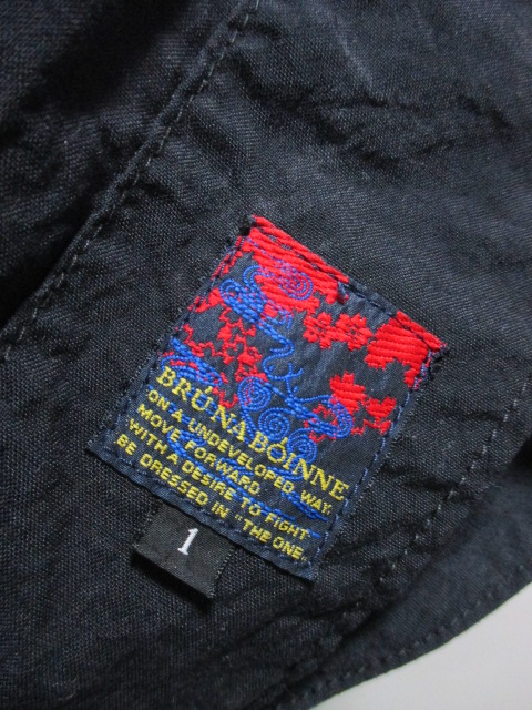 *1円～ BRU NA BOINNE ブルーナボイン ピースコート 2号 モッズコート 5140 定価54600円 BLACK 黒 1 FK