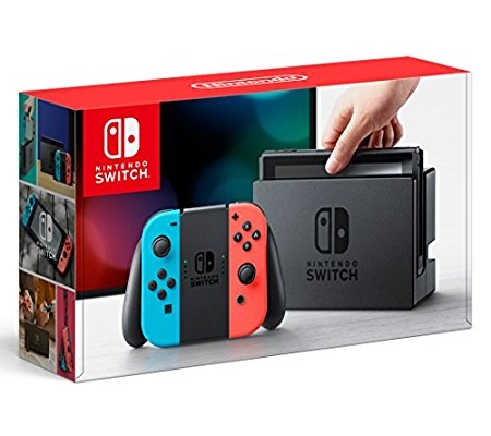 新品未開封　Nintendo Switch Joy-Con (L) ネオンブルー/ (R) ネオンレッド　本体　保証書有20171125購入