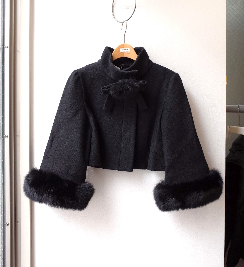 ☆TO BE CHIC/トゥービーシック *フォックスファー付き/圧縮ウール 