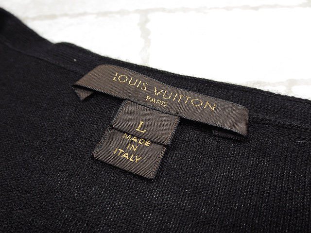 未使用 【ルイヴィトン LOUIS VUITTON】 高級ニットカーディガン