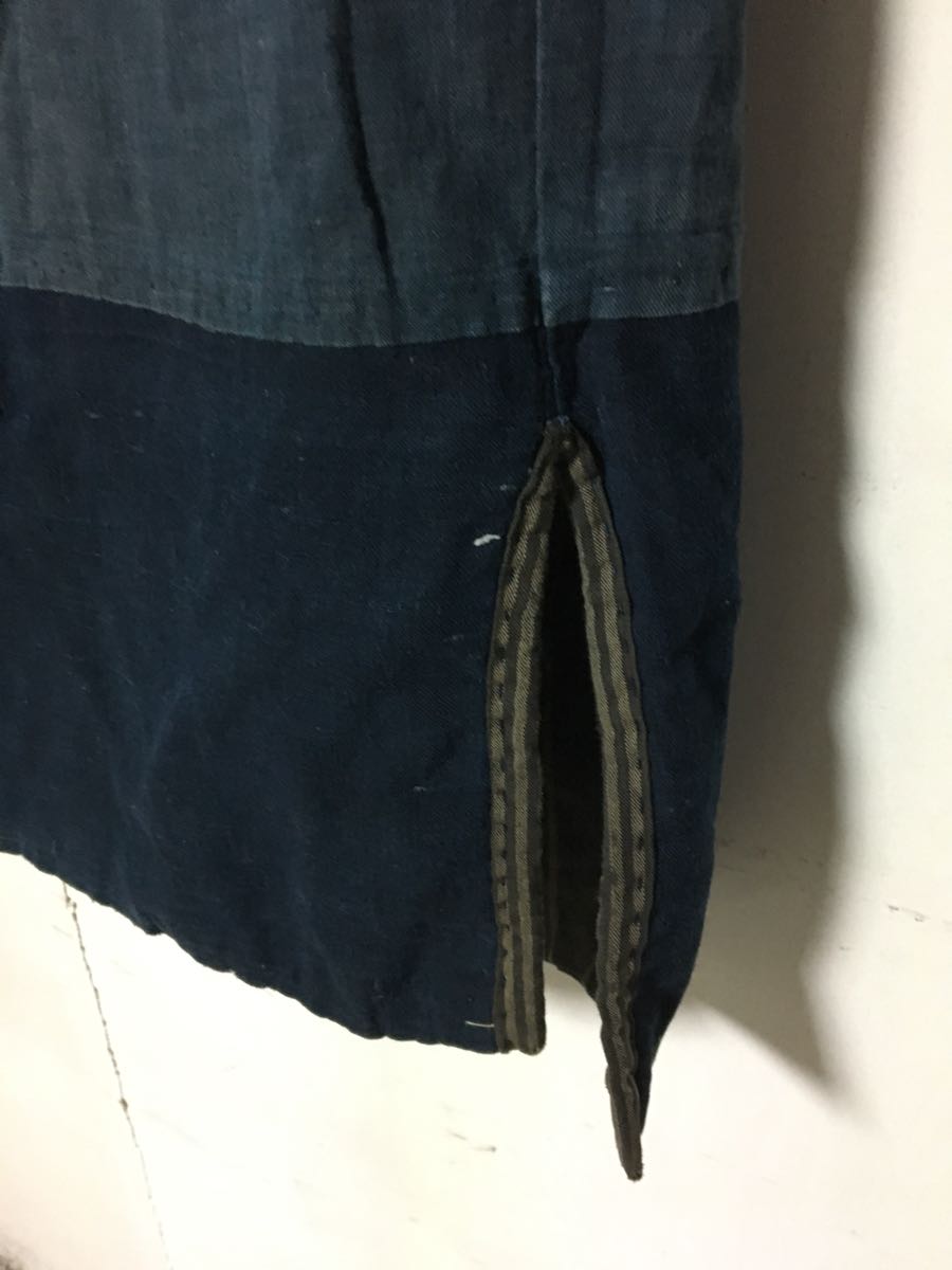 石683/藍染/アンティーク/古布/BORO/リメイク/ガウン/襤褸/野良着.