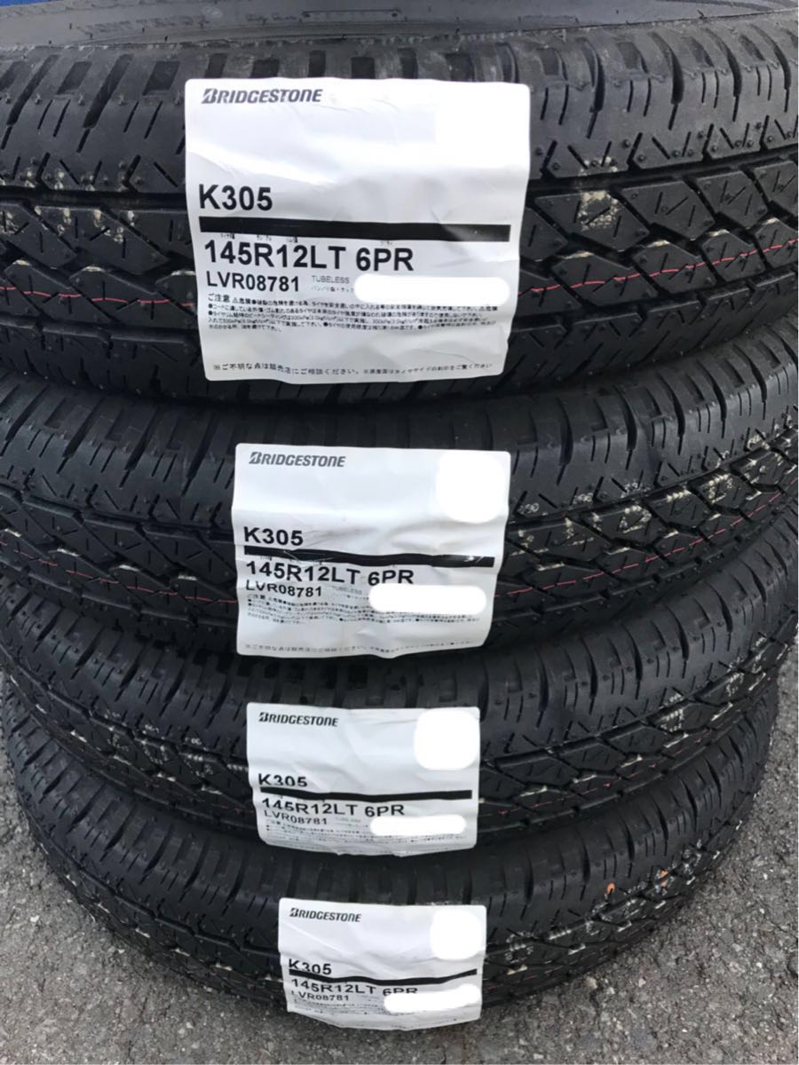 145R12LT6PR BRIDGESTONE K305 新品タイヤ 2017年製