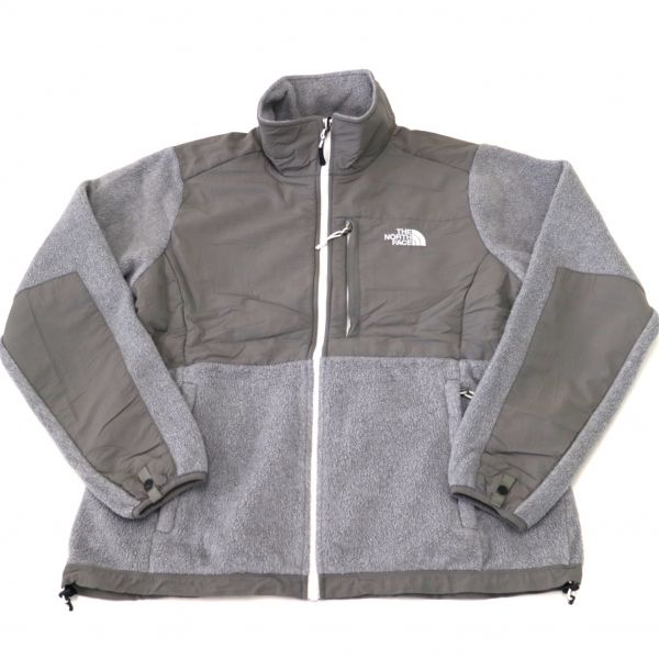 THE NORTH FACE ノースフェイス POLARTEC フリースジャケット グレー×黒 (レディースL) 中古 古着 E826