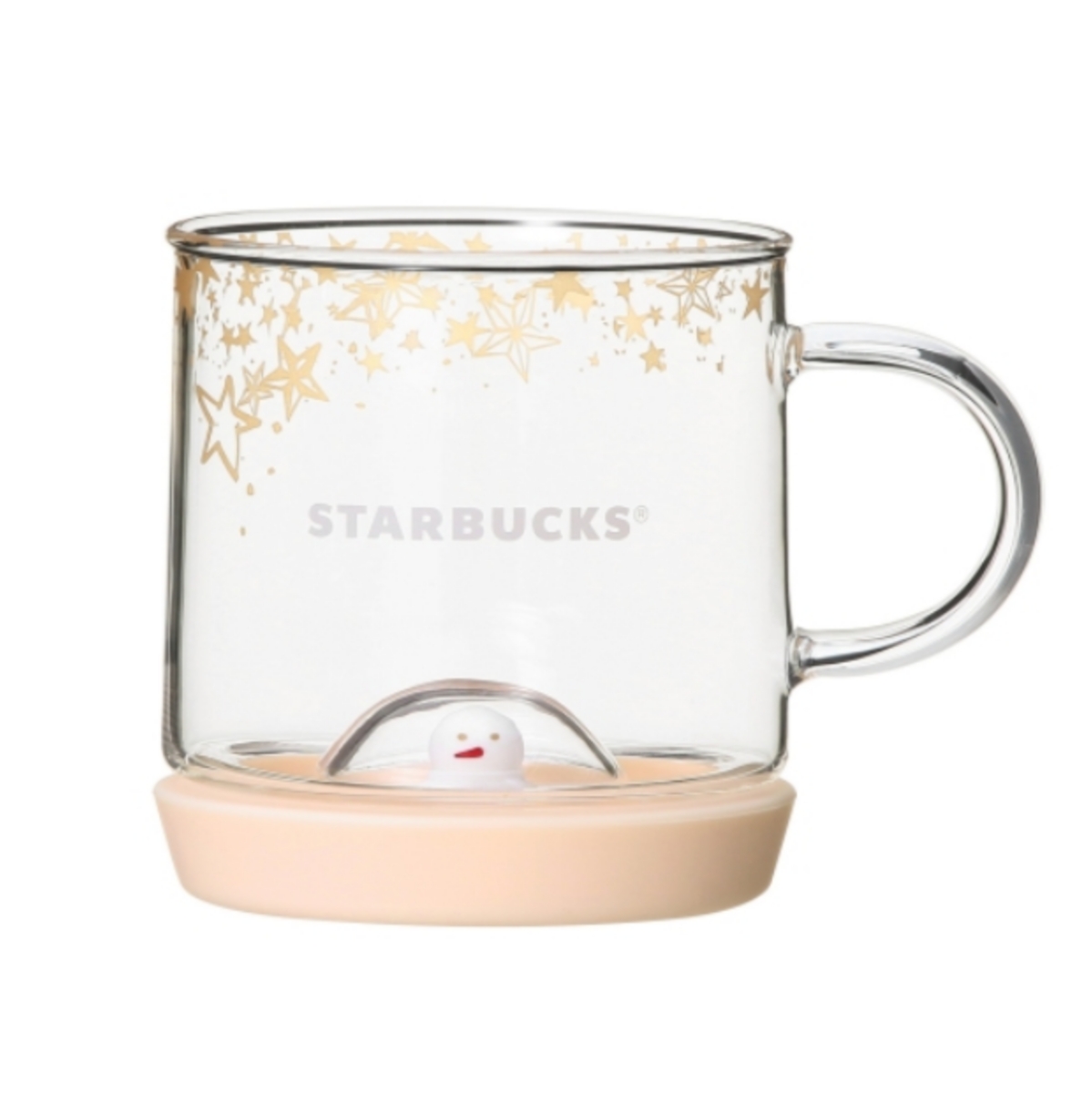 完売 スターバックス クリスマス ホリデー 2017 シリコンボトム グラスマグ スノーボーイ 355ｍl マグカップ 雪だるま コップ スタバ