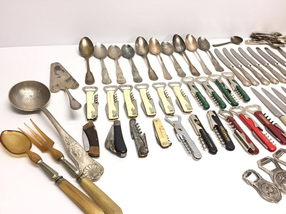 人気セール，SALE フランス製 KRESSMANN等 シルバー ナイフ フォーク スプーン 栓抜き おたま等 銀食器 大量 まとめて 計103点セット アンティーク(ディナーセット)｜売買されたオークション情報、yahooの商品情報 ディナーセット