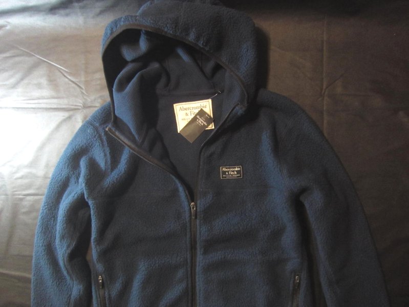 【人気セール，人気】 本物正規 アバクロ ジップフリースパーカー 0058-023 紺/L(Lサイズ)｜売買されたオークション情報、yahooの商品情報をアーカイブ公開 - オークファン 男性用