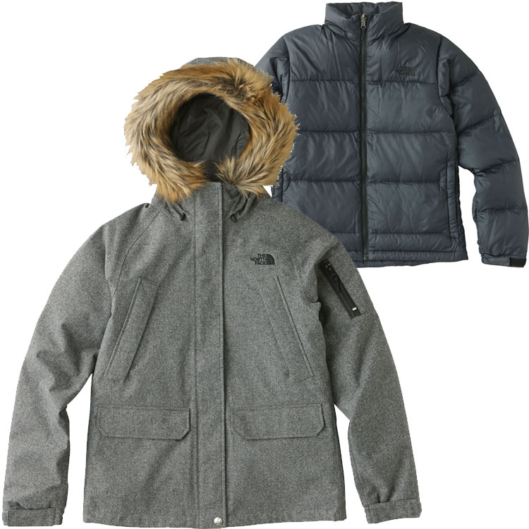 ノースフェイス　THE NORTH FACE　ノベルティーグレーストリクライメートパーカ（レディース）　ダウン　サイズＬ　15％引き　送料無料