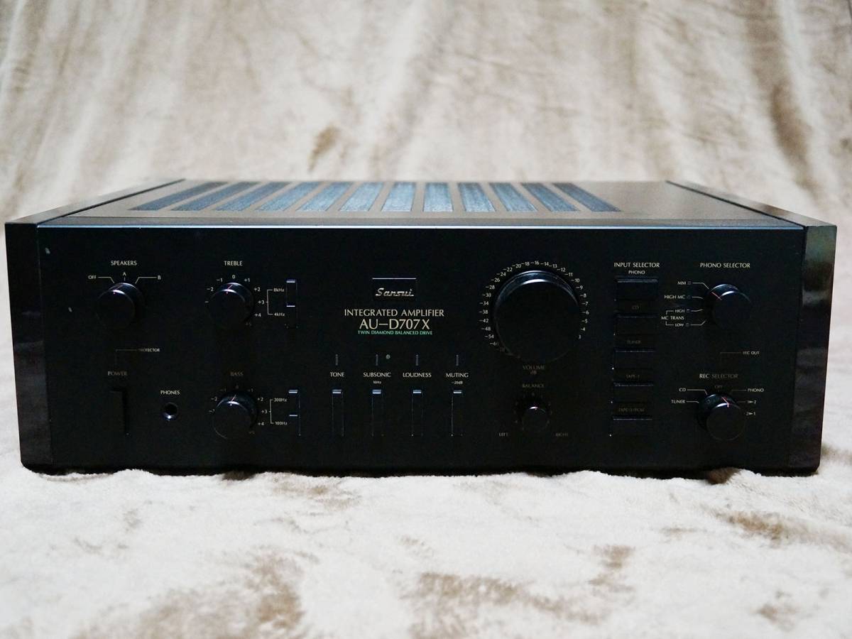 プリメインアンプ SANSUI AU-α607i 動作OK 清掃済 取扱説明書付き