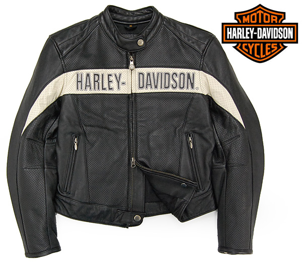 豪華！ハーレーダビッドソン HARLEY-DAVIDSON 牛革 ロゴ刺繍x