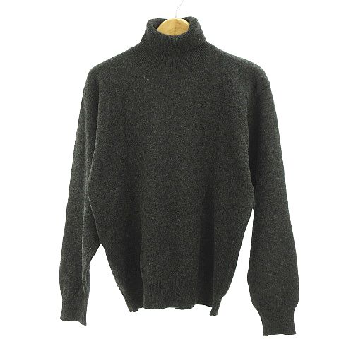 エルエルビーン L.L.BEAN ニット セーター 長袖 タートルネック チャコールグレー M *C719