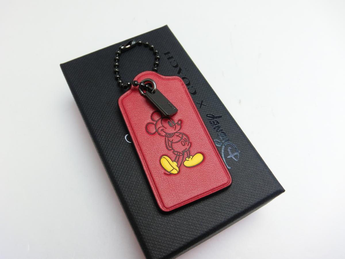 極美品★COACH☆コーチ★キーホルダー☆チャーム★キーリング☆ディズニーコラボ★ミッキーマウス☆保存箱付き