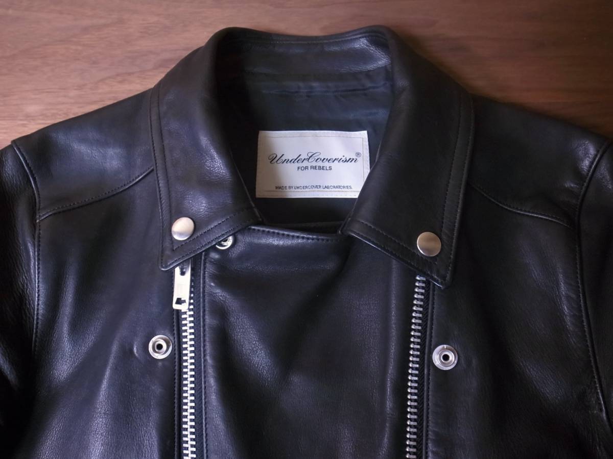 UNDERCOVER ダブルジップ レザーライダース 黒 サイズ2 トムヨーク着用