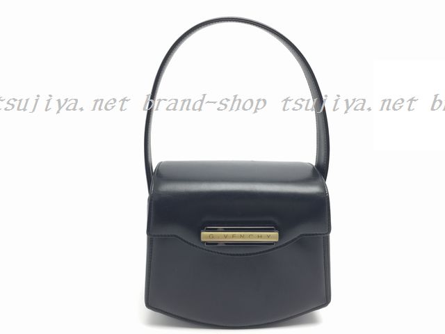 辻屋質店10614】GIVENCHYジバンシー バニティバッグ レザー ブラック