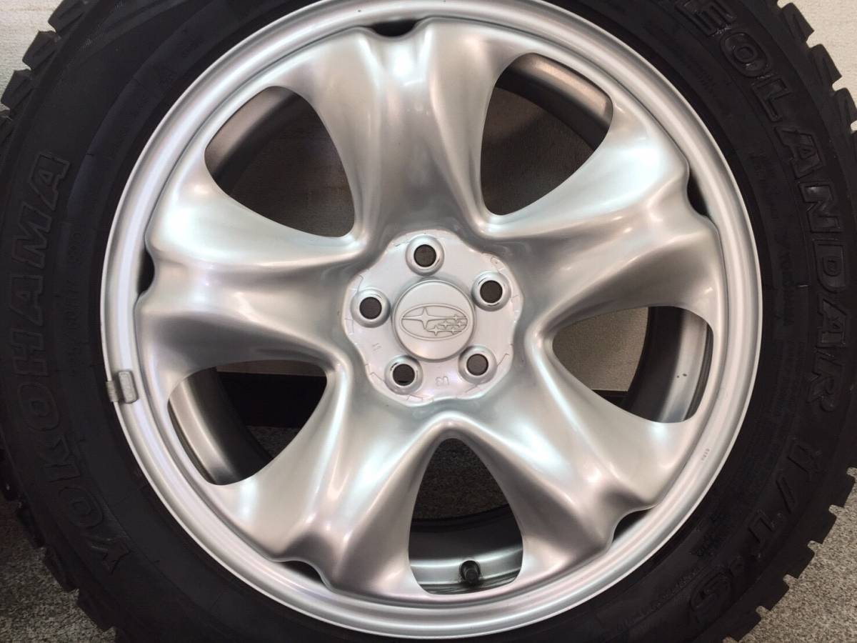W バリ溝 スバル フォレスター 純正 スチールホイールタイヤセット 