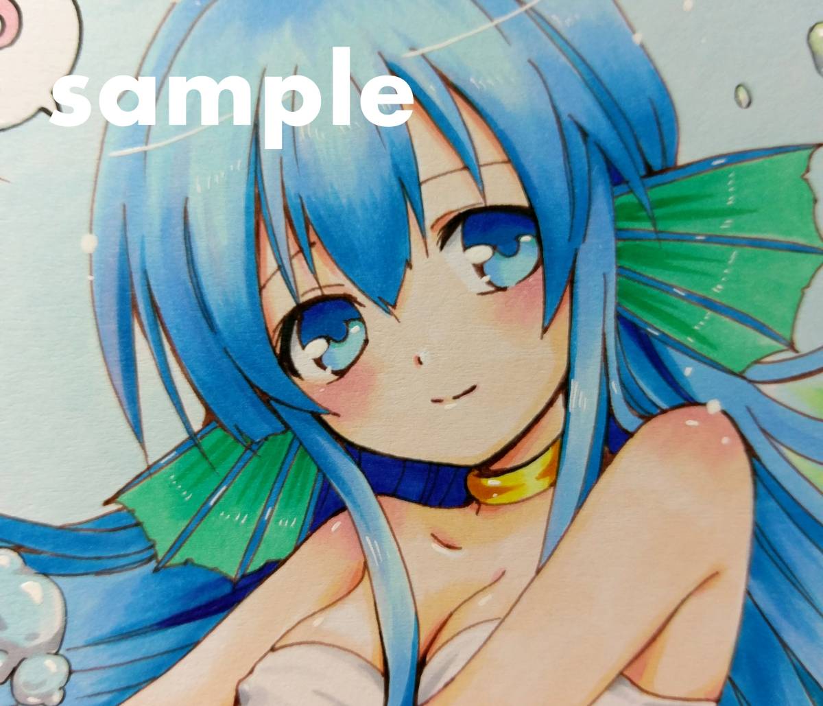 同人 手描きイラスト色紙【ぷよぷよ】【セリリ】(手描きイラスト