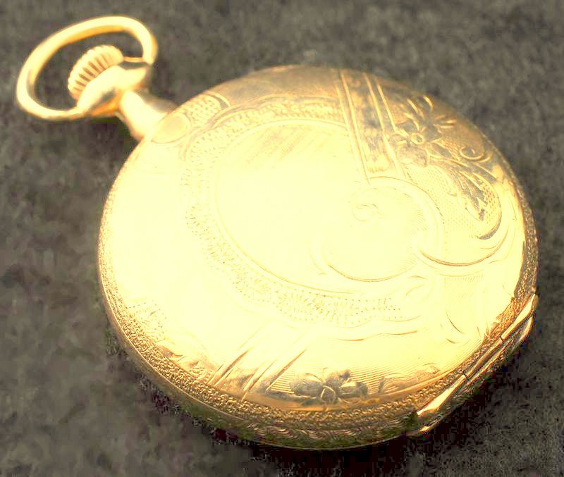 極美品 1900年 WALTHAM 金張 フルハンター 懐中時計 アンティーク ウォルサム