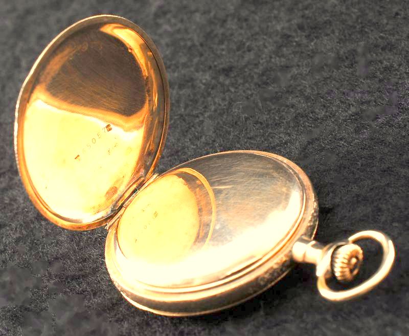 極美品 1900年 WALTHAM 金張 フルハンター 懐中時計 アンティーク ウォルサム