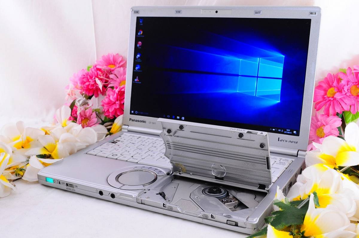 ★動作良好★Panasonic Lets note CF-SX1 最新Win10 高性能i5 2540M 大容量250GB メモリ4GBで快適♪ DVD作成 無線 Wi-Fi Office搭載