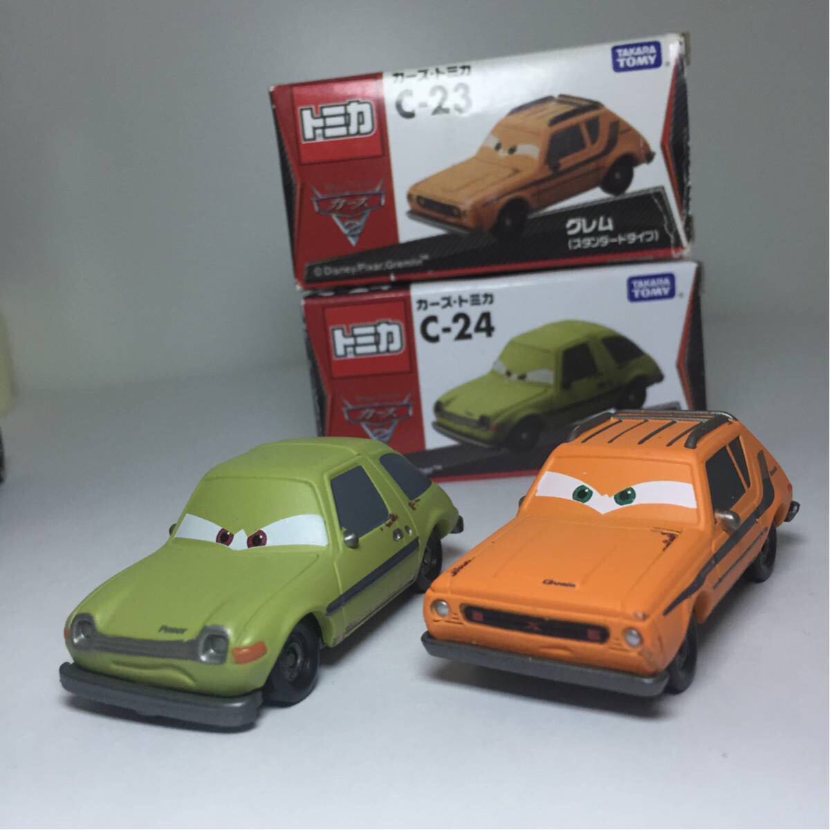送料164円 新品 トミカ カーズ c-23 グレム & C-24 エーサー 2台セット