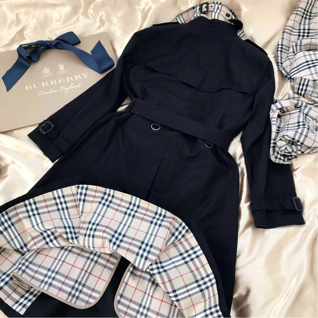 美品＊バーバリーロンドン 大きいサイズ♪11号 L-XL 永遠の銘品!ノバ 