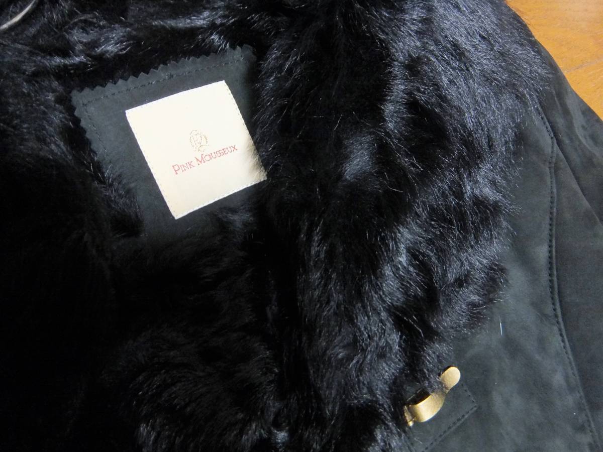 ☆PINKMOUSSEUXピンクムスー上品リアルムートンコート☆40