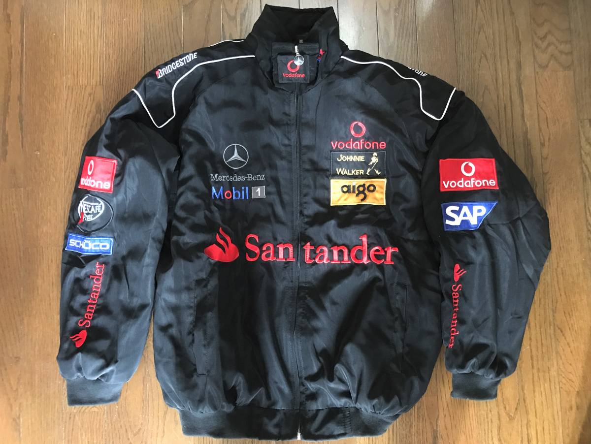 Mercedes-Benz ジャンバー サイズL mbjl4 レーシングチーム メルセデス ベンツ McLaren BRIDGESTOHE Vodafone FedEx ジャケット Mobil