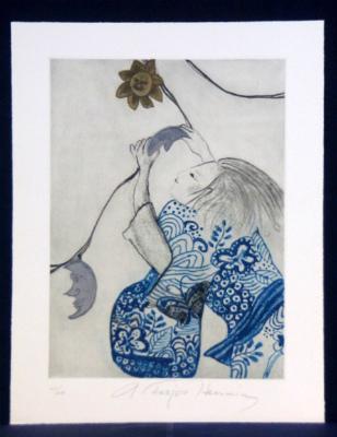 フジ子・ヘミング（夏の夕）エッチング □[sale]フジ子・ヘミング 「夏