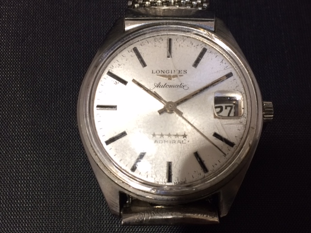 8419】LONGINSE ロンジン ADMIRAL アドミラル 5スター デイト 稼働品