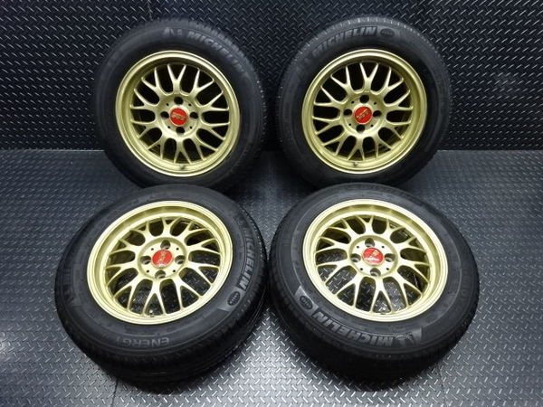 BBS RG 15インチ ○BBS RG-F RG359 鍛造 FORGED ゴールド メッシュ 15インチ 7J +33 PCD