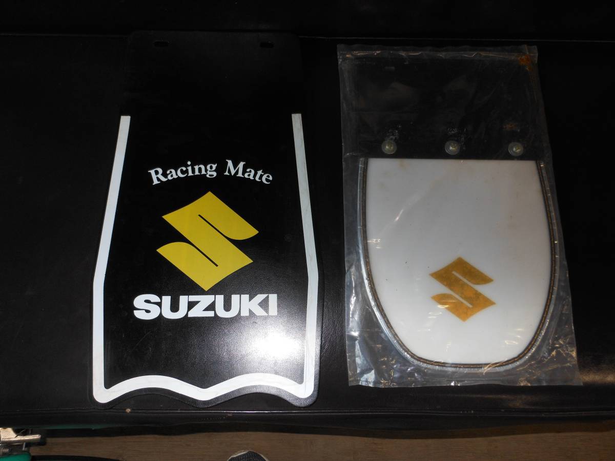 バイク SUZUKI Racing Mate マッドフラップ 泥よけ 当時物 スズキ