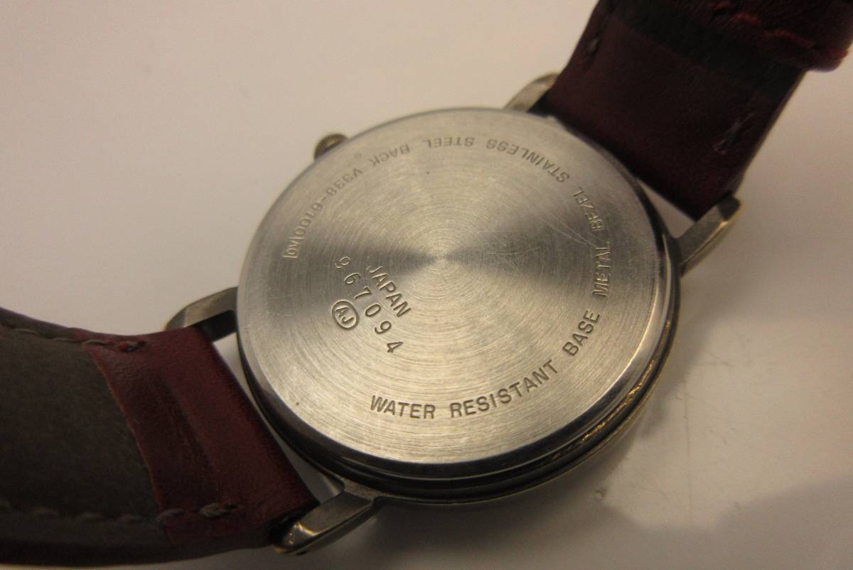 ムーンフェイズ セイコー アルバ SEIKO ALBA V338-6100 稼働 