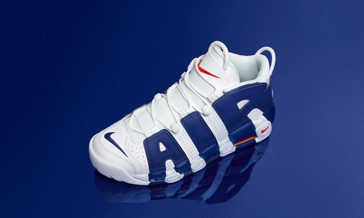 試着アリ☆新品 NIKE AIR MORE UPTEMPO “Knicks” ナイキ エアモア アップテンポ 27.5㎝ US9.5 白青 921948-101 ニックス