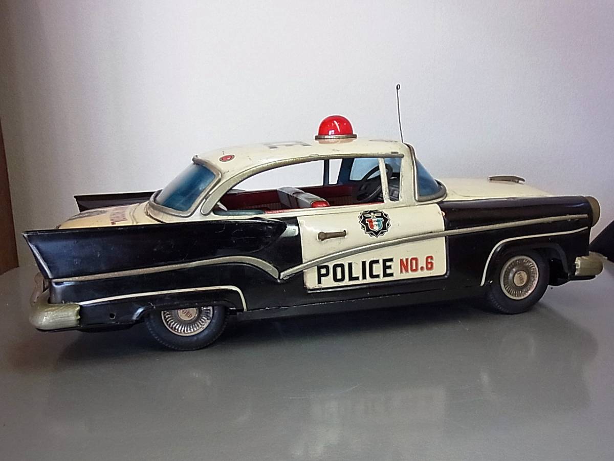 ブリキ パトカー ヨネザワ フォード 希少 40cm Yahoo 当時物 アメリカ