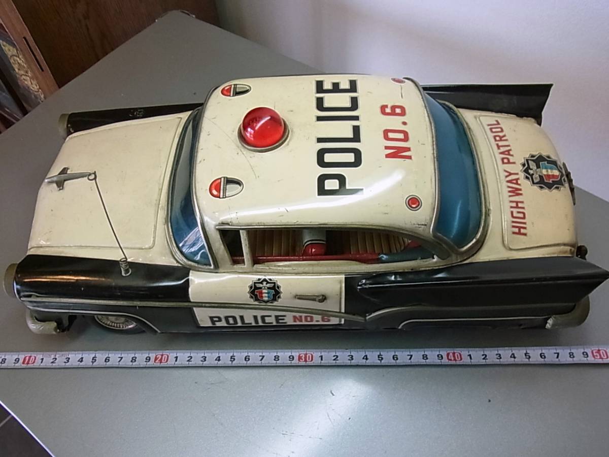 ブリキ パトカー ヨネザワ フォード 希少 40cm Yahoo 当時物 アメリカ