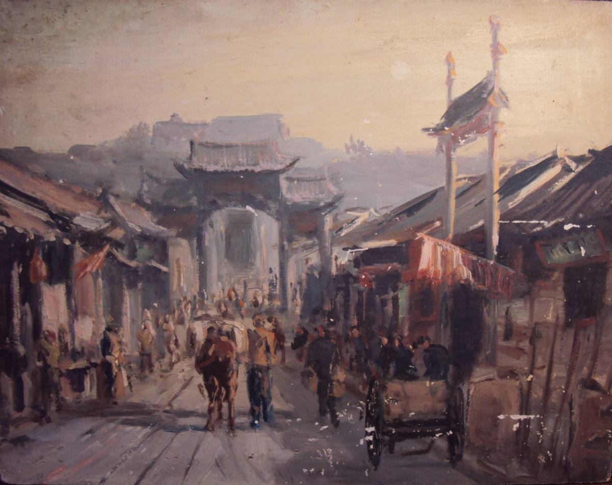 F6号の油絵ですサインは読めなません