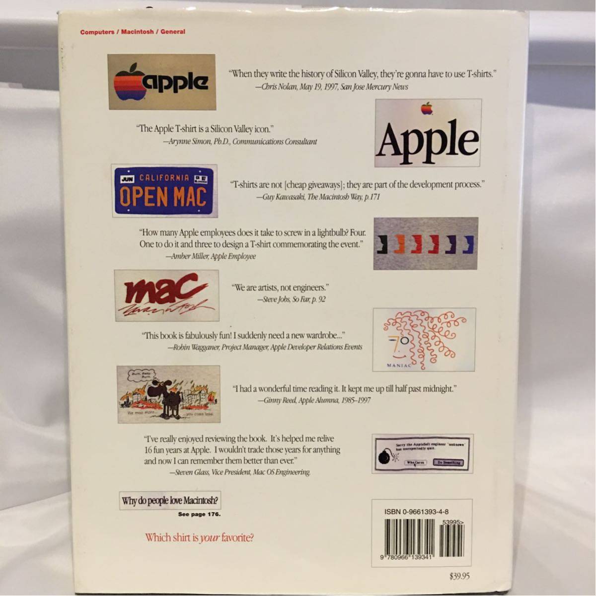 希少 洋書 Apple T-Shirts アップル Tシャツ デザイン集 本 ロゴ