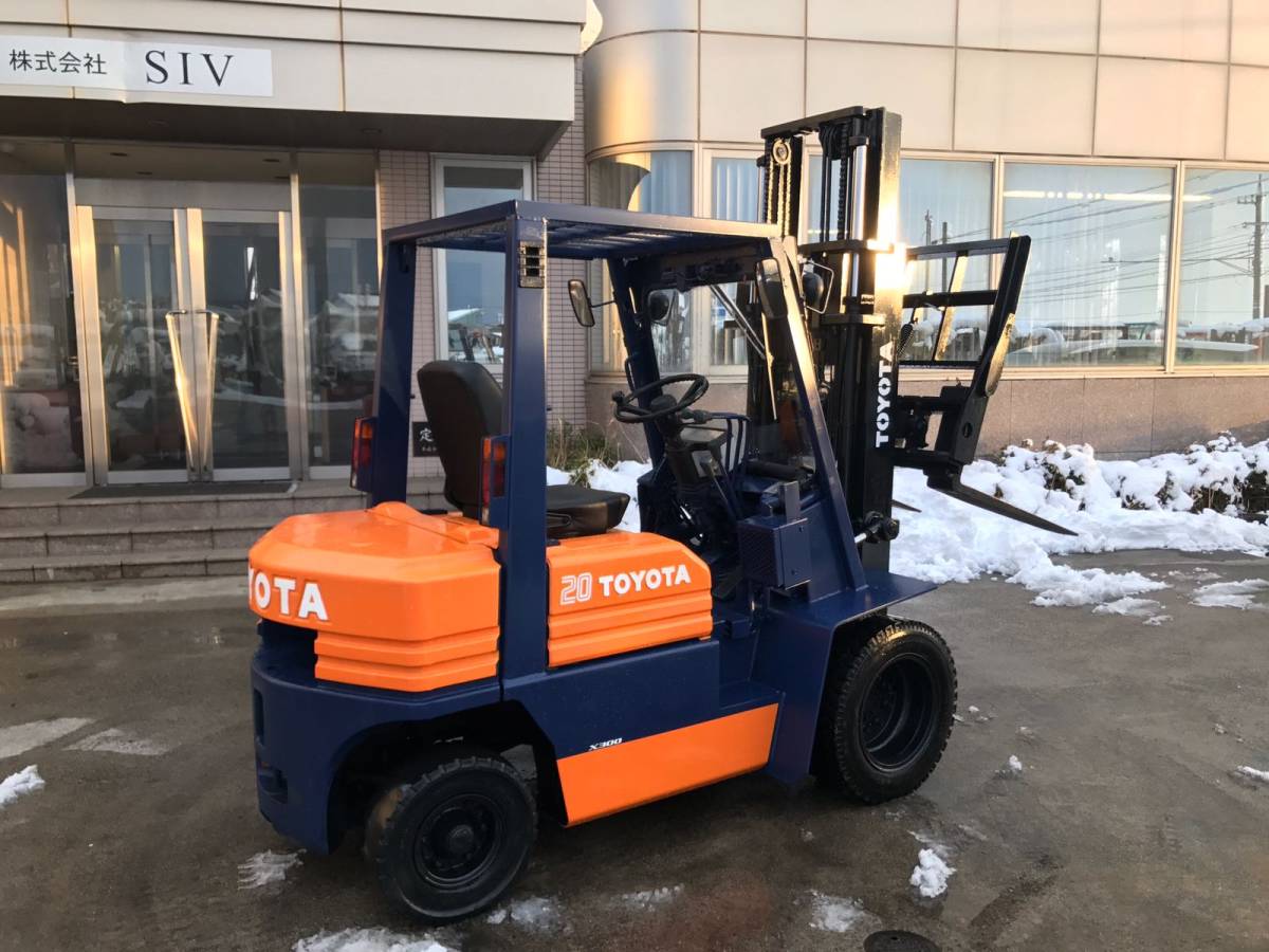 トヨタ中古フォークリフト5FGL20ヒンジドフォーク