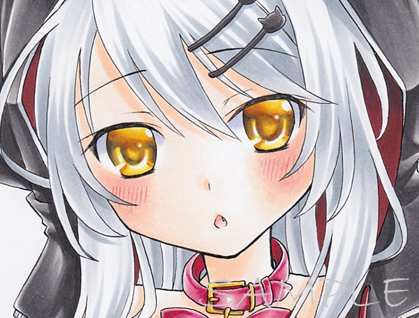 手描きイラスト オリジナル 白猫ちゃん 黒猫耳フード 大色紙 手描きイラスト 売買されたオークション情報 Yahooの商品情報をアーカイブ公開 オークファン Aucfan Com