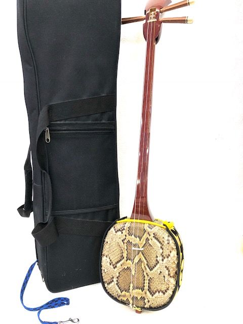 三味線 ハードケース付⑤ 三味線⭐️ハードケース付き 三味線 和楽器